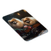 Pommerse Sneeuwslee Kerstdecoratie Magneet (Rechterzijde)