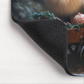 Pommerse Sneeuwslee Kerstdecoratie Muismat (Hoek)