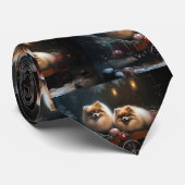 Pommerse Sneeuwslee Kerstdecoratie Stropdas (Opgerold)