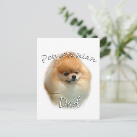 Pommerse vader 2 briefkaart (Staand voorkant)