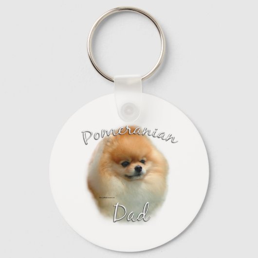 Pommerse vader 2 sleutelhanger (Voorkant)