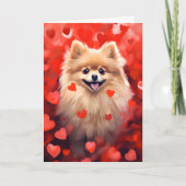 Pommerse Valentijnsdag Kaart (Voorkant)