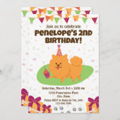 Pommerse verjaardag uitnodiging (Voorkant / Achterkant)