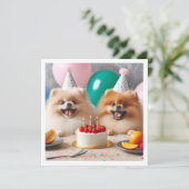 Pommerse verjaardagskaart, Pommerse, Pommerse Kaart (Staand voorkant)