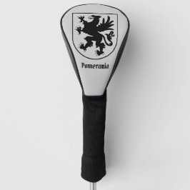 Pommerse Wapenschild Zwart en Wit Heraldisch Golfheadcover