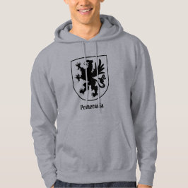 Pommerse Wapenschild Zwart en Wit Heraldisch Hoodie