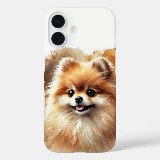 Pommerse Waterverf Art Case-Mate iPhone Case (Achterkant)
