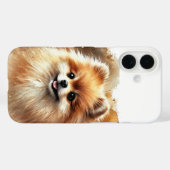 Pommerse Waterverf Art Case-Mate iPhone Case (Achterkant (horizontaal))