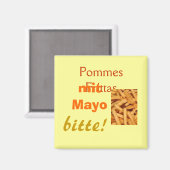 Pommes Frittas Magnet (Voorkant / Achterkant)