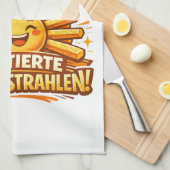 Pommes sind frittierte Sonnenstrahlen -  Theedoek (Quarter Fold)