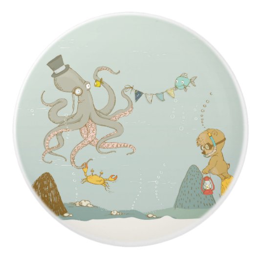 Pomo de cerámica de la colección Magical Nursery Keramische Knop (Voorkant)