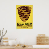 Pomo Indian Basket San Francisco WPA Poster (Keuken)