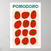 Pomodoro Italiaans tomatenretro Moderne  stijl Poster (Voorkant)
