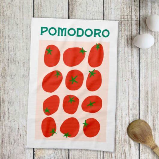 Pomodoro Italiaans tomatenretro Moderne  stijl Theedoek