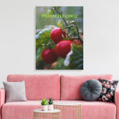 Pomodoro Italiaanse tomaat Macro Foto Muur Art Canvas Afdruk (Insitu (Woonkamer))