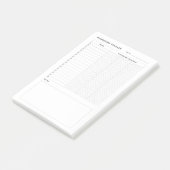 Pomodoro Study Habit Planner Post-it® Notes (Schuin)