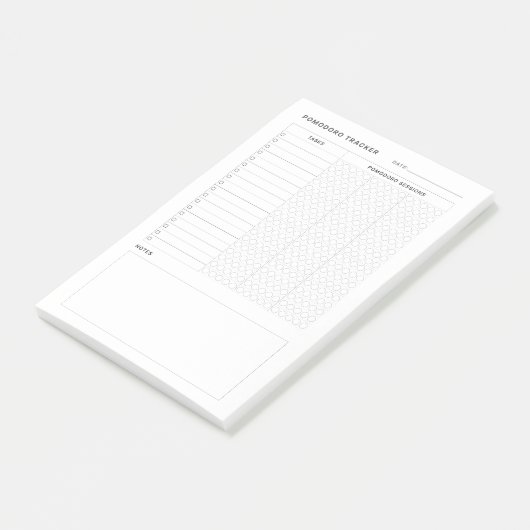 Pomodoro Study Habit Planner Post-it® Notes (Schuin)