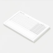 Pomodoro Study Habit Planner Post-it® Notes (Schuin)