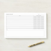 Pomodoro Study Habit Planner Post-it® Notes (Op bureau)