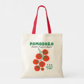 Pomodoro tomaten op de wijnstok Canvas tas (Achterkant)