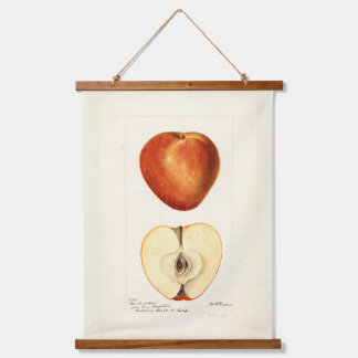 Pomologische Aquarel Marshall Red Scrapbookpagina Hangend Wandkleed