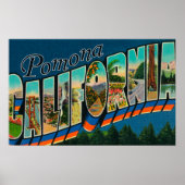 Pomona, Californië - grote lettertjes Poster (Voorkant)
