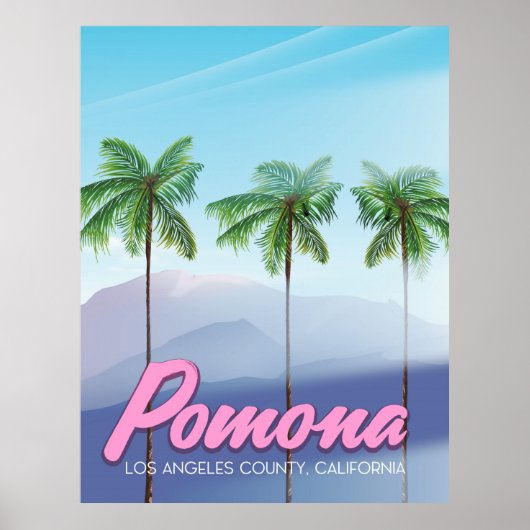 Pomona, Californië, reisposter Poster (Voorkant)