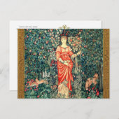 POMONA HOLDING FRUITS IN GREENERY, BOSBOUWDIEREN BRIEFKAART (Voorkant / Achterkant)