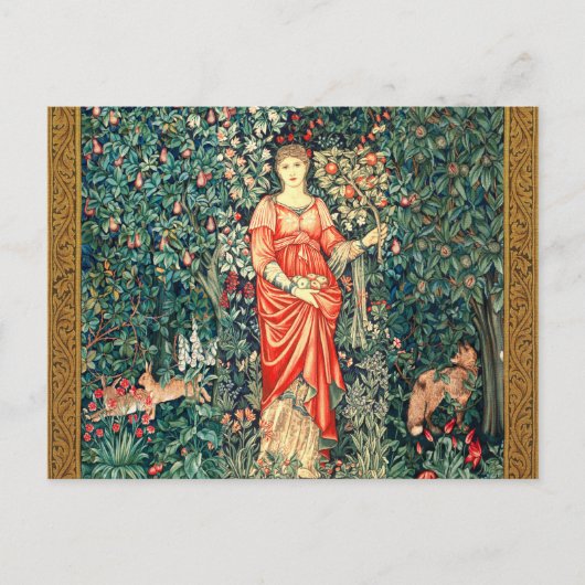 POMONA HOLDING FRUITS IN GREENERY, BOSBOUWDIEREN BRIEFKAART (Voorkant)