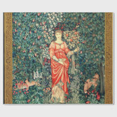 POMONA HOLDING FRUITS IN GREENERY, BOSBOUWDIEREN CADEAUPAPIER (Vlak)