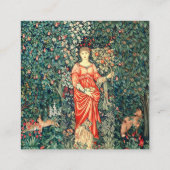 POMONA HOLDING FRUITS IN GREENERY, BOSBOUWDIEREN VIERKANTE VISITEKAARTJE (Achterkant)