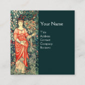 POMONA HOLDING FRUITS IN GREENERY, BOSBOUWDIEREN VIERKANTE VISITEKAARTJE (Voorkant)