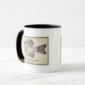 "Pomoxis" zwarte en witte mok (Voorkant links)