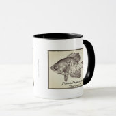 "Pomoxis" zwarte en witte mok (Voorkant rechts)