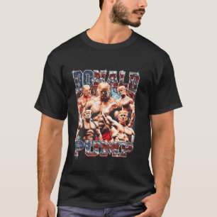 Pomp 1 vs 1 Biden Amerikaanse Vlag Swole Trump 202 T-shirt