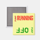 Pomp aan Pomp uit Magneet (Voorkant / Achterkant)