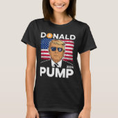 Pomp Bitcoin Grappige Trump 2024 Crypto T-shirt (Voorkant)