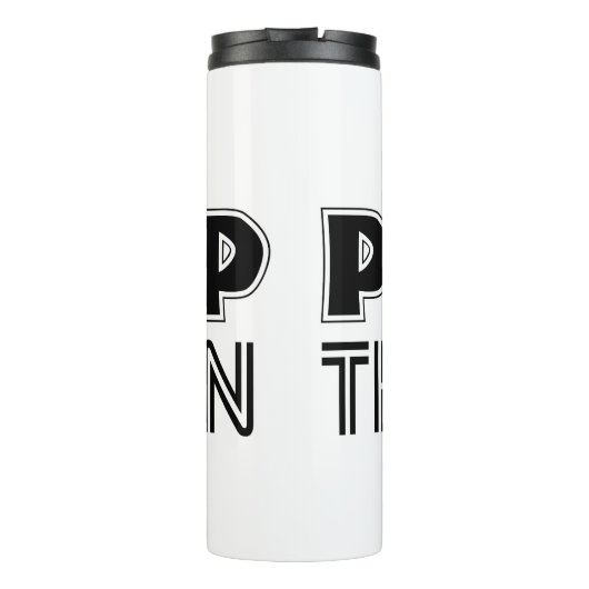 Pomp de Iron Pump Hoesje Gym Workout Tumbler Thermosbeker (Achterkant)