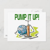 Pomp het omhoog briefkaart (Voorkant / Achterkant)