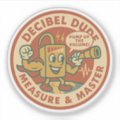  pomp het volumegeluid op sticker (Voorkant)