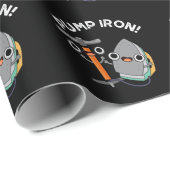 Pomp Iron Funny Exercise Pun Dark BG Cadeaupapier (Rol Hoek)