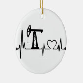 Pomp Jack Heartbeat Keramisch Ornament (Rechts)