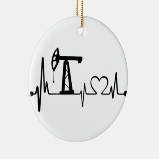 Pomp Jack Heartbeat Keramisch Ornament (Rechts)