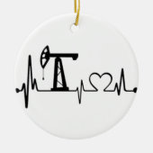 Pomp Jack Heartbeat Keramisch Ornament (Voorkant)