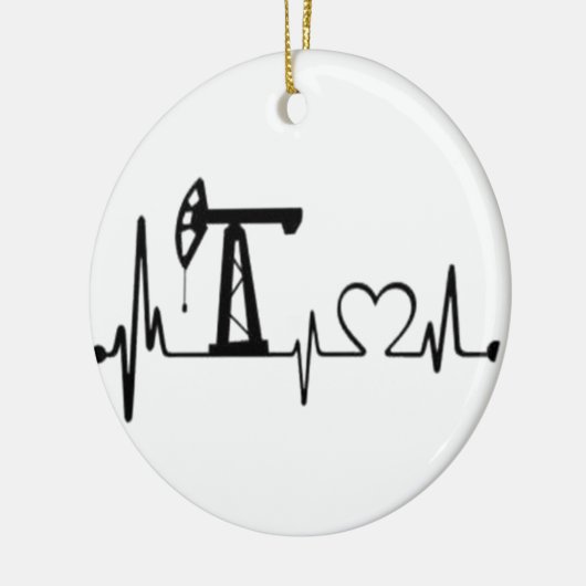 Pomp Jack Heartbeat Keramisch Ornament (Links)