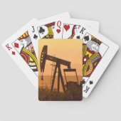 Pomp Jack Pumping Oil in West Texas, VS Pokerkaarten (Achterkant)