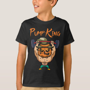 Pomp Koning Pompoen Pun Halloween Kostuum Gym Gewi T-shirt