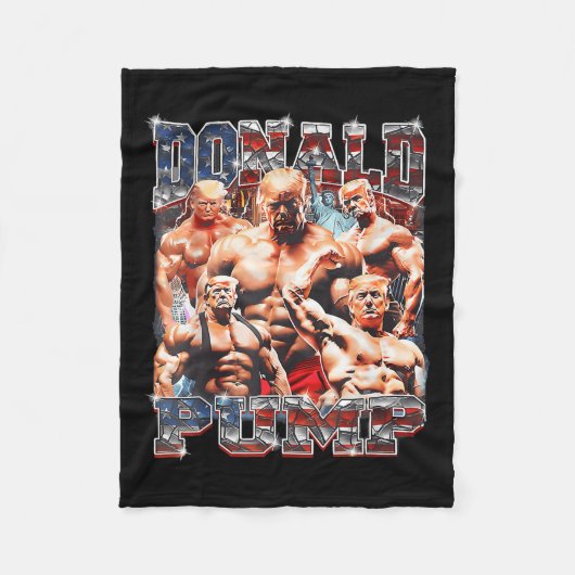 Pomp maken Amerika weer sterk Trump 2024 Fleece Deken (Voorkant)