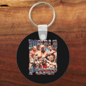 Pomp maken Amerika weer sterk Trump 2024 Sleutelhanger (Voorkant)