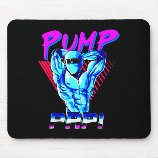 Pomp Papi Powerlifting Bodybuilding Fitness Traini Muismat (Voorkant)